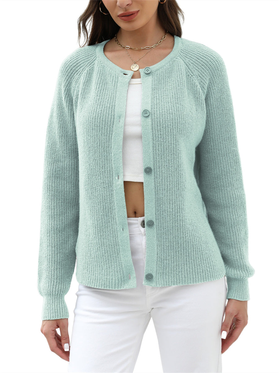 ZAFUL Women's 2025 Spring Fall Cropped Cardigan Lightweight Long Sleeve Knit Outerwear Daily Office Wear Trendy Y2K Crop Top