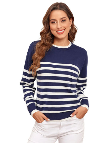 ZAFUL Women's Round Neck Tops Long Sleeve Shirts Going Out Tops