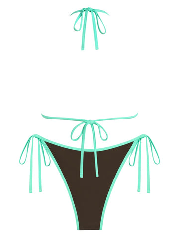 ZAFUL Bikini Set for Women Bathing Suit High Waisted Triangle V Neck Two Pieces Swimsuit