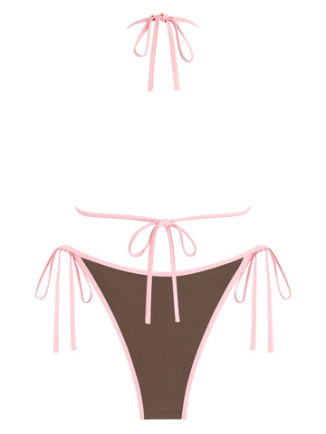 ZAFUL Bikini Set for Women Bathing Suit High Waisted Triangle V Neck Two Pieces Swimsuit