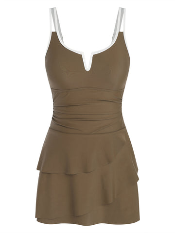 ZAFUL Women's One Piece Swim Dress