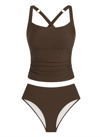 ZAFUL Women's 2-Piece Cross Back Swimsuit