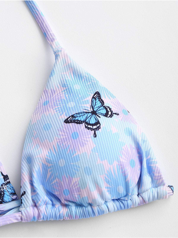Welooc-Butterfly-Print-Stylish-Bikini-Set
