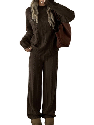 2 Piece Outfit Wide Leg Pants Set