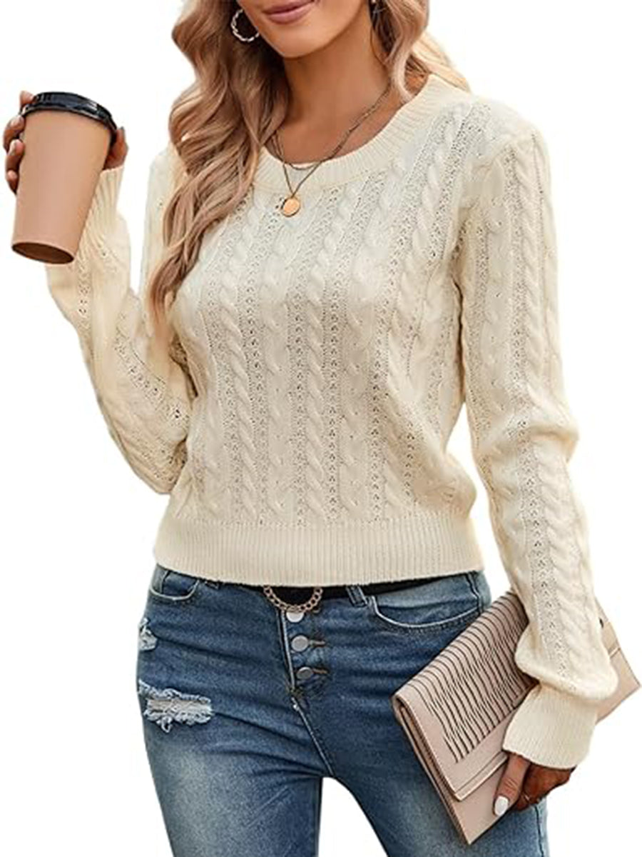 Cable-Cropped-Sweater-Beige