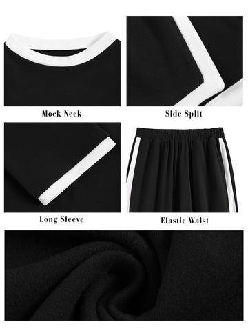 Casual-Sportswear-Sets-Black-3