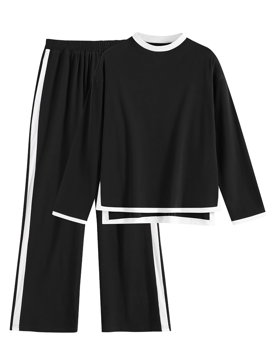 Casual-Sportswear-Sets-Black-2