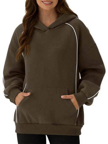 ZAFUL Hoodie for Women Athletic Sweatshirt with Pockets Loose Fitted Outdoor Actives Casual Tops-AMZ