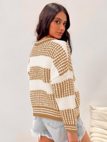 Colorblocked-Knit-Sweater-Brown-2
