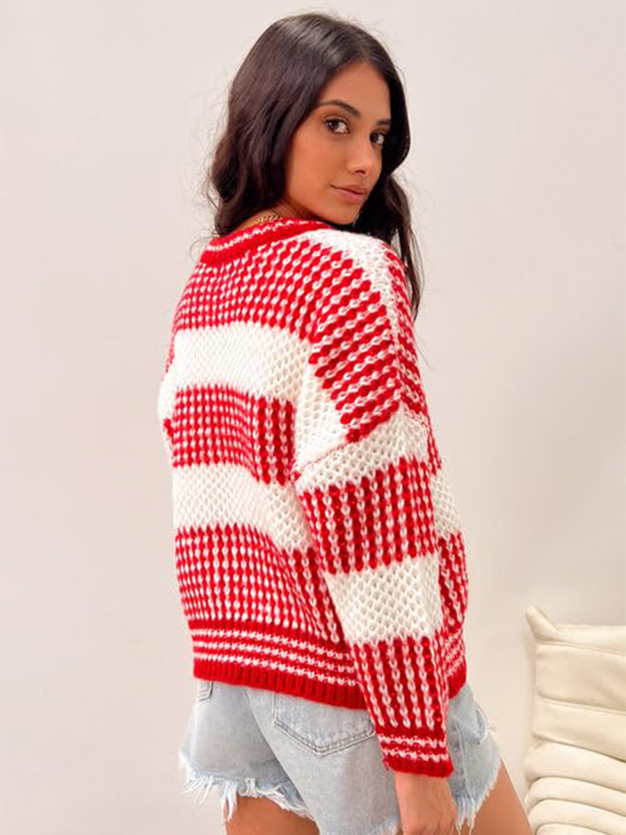 Colorblocked-Knit-Sweater-Red-1