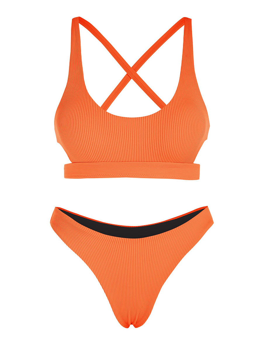 Criss-Cross-Back-Swimsuit-Orange-1