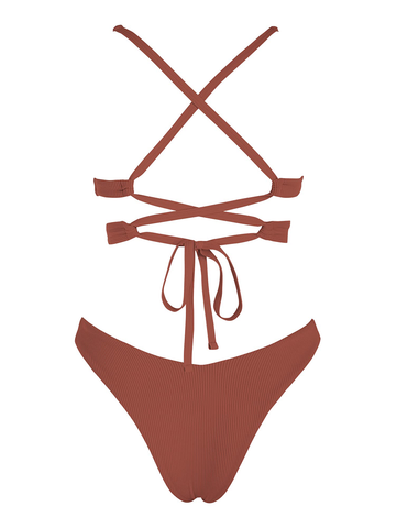 Criss-Cross-Back-Swimsuit-Brown-2