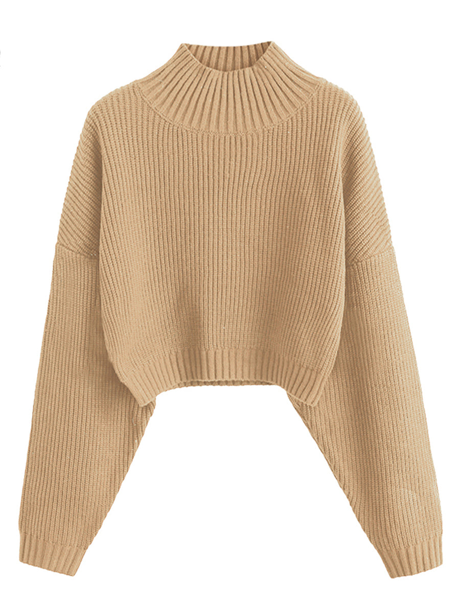 Cropped-Turtleneck-Sweater-Tan