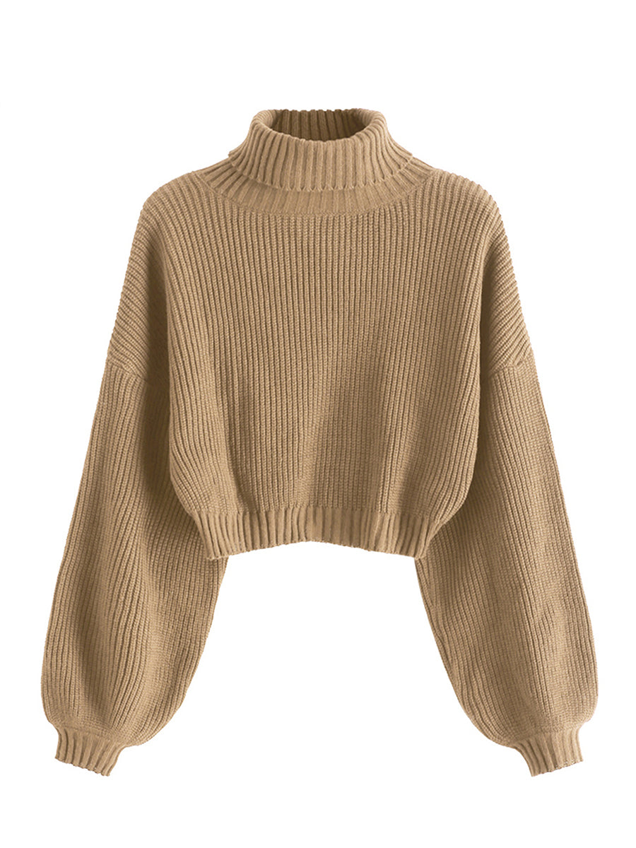 Cropped-Turtleneck-Sweater-Tan