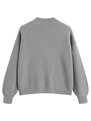 ZAFUL Cardigan Sweater for Women with Pockets Button Down Cropped Cardigan