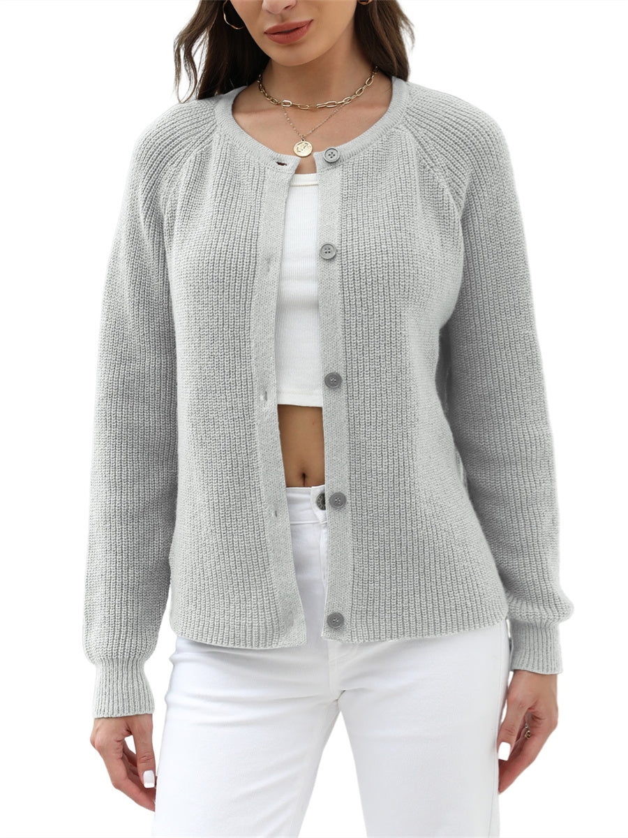 ZAFUL Women's 2025 Spring Fall Cropped Cardigan Lightweight Long Sleeve Knit Outerwear Daily Office Wear Trendy Y2K Crop Top