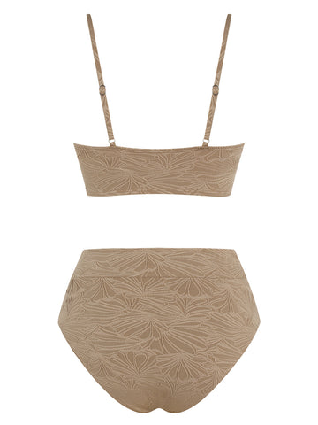 ZAFUL Women's Tummy Control Bikini Set 2 Piece Keyhole Bathing Suit