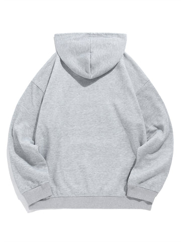 ZAFUL Men's Hoodie Long Sleeves Letter Print Sweatshirt with Pockets