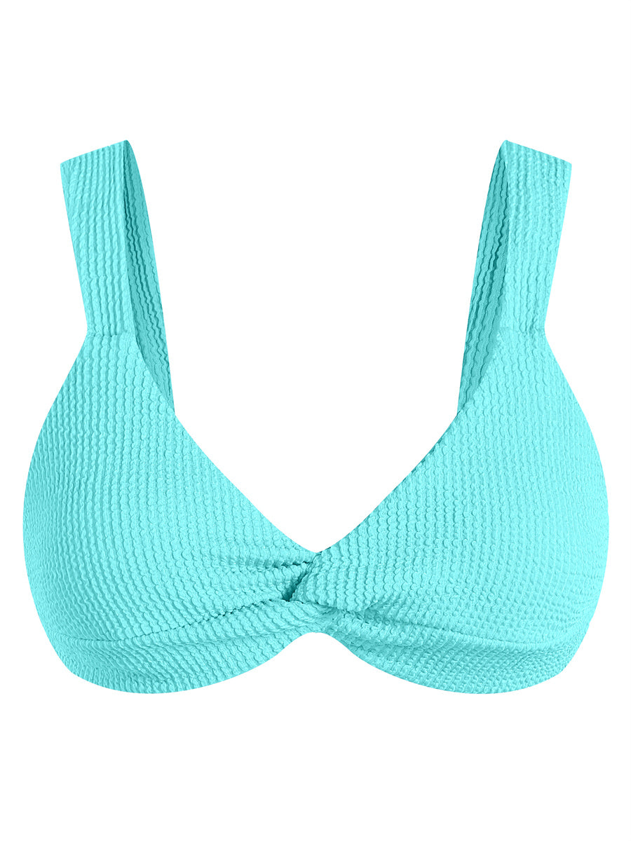 ZAFUL Bikini Tops for Women Texture Push Up Swimsuit Top