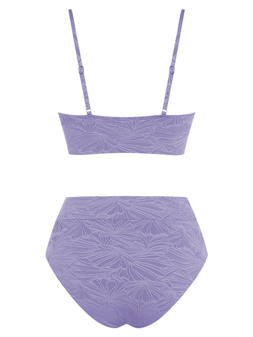 ZAFUL Women's Tummy Control Bikini Set 2 Piece Keyhole Bathing Suit