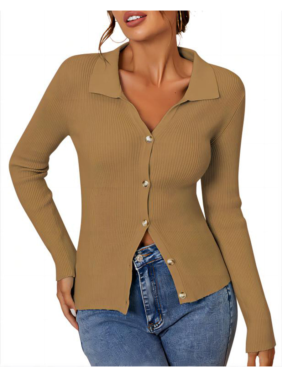 Long-Sleeve-Polo-Sweater-Khaki