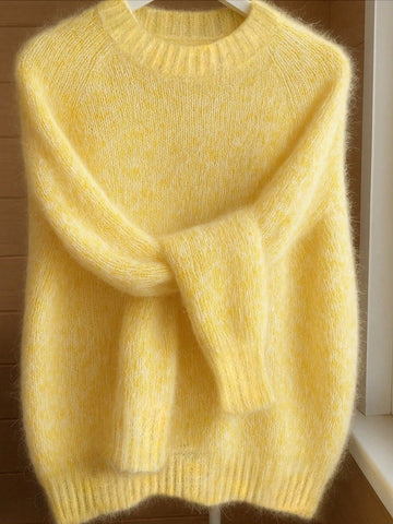 Mohair Raglan Sleeve Sweater
