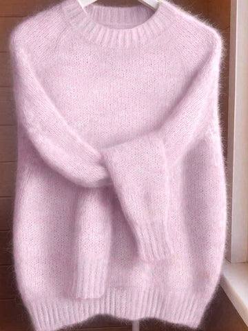 Mohair Raglan Sleeve Sweater