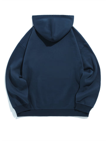 ZAFUL Men's Hoodie Long Sleeves Letter Print Sweatshirt with Pockets