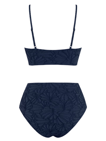 ZAFUL Women's Tummy Control Bikini Set 2 Piece Keyhole Bathing Suit