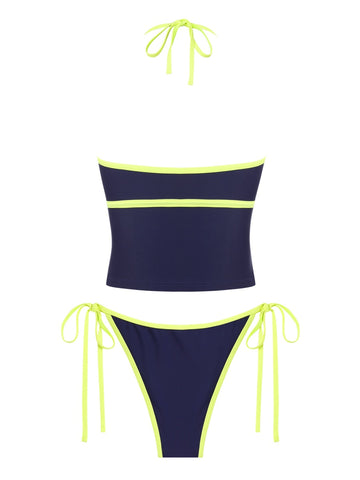 Women's Tankini Swimsuits Floral Halter Tummy Control High Waisted Sexy Bikini Set