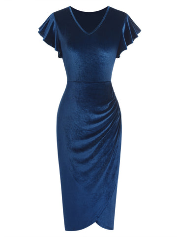 ZAFUL Women's Ruffle Sleeve Bodycon Party Dress