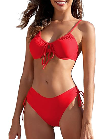 Neckless-Swimwear-High-Waisted-Swimsuit-Red-4