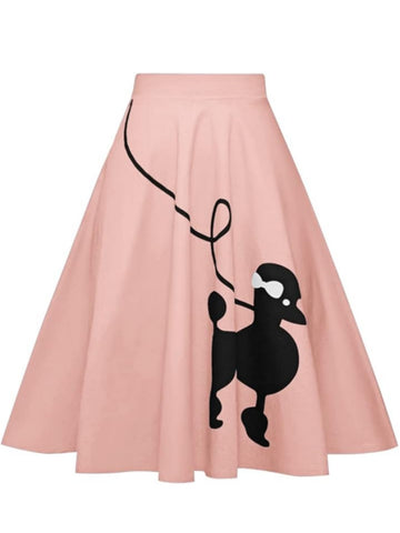 ZAFUL Women's Vintage High Waist A-Line Pleated Party Skirt-AMZ