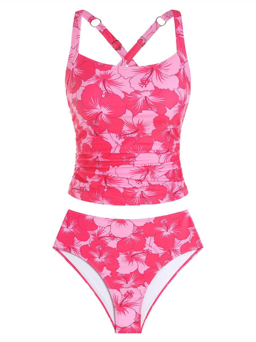 ZAFUL Women's 2-Piece Cross Back Swimsuit