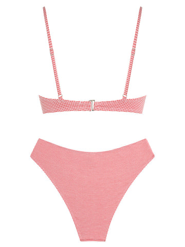 ZAFUL Women's Two Piece Bikini Set Fashion Plaid Swimsuit