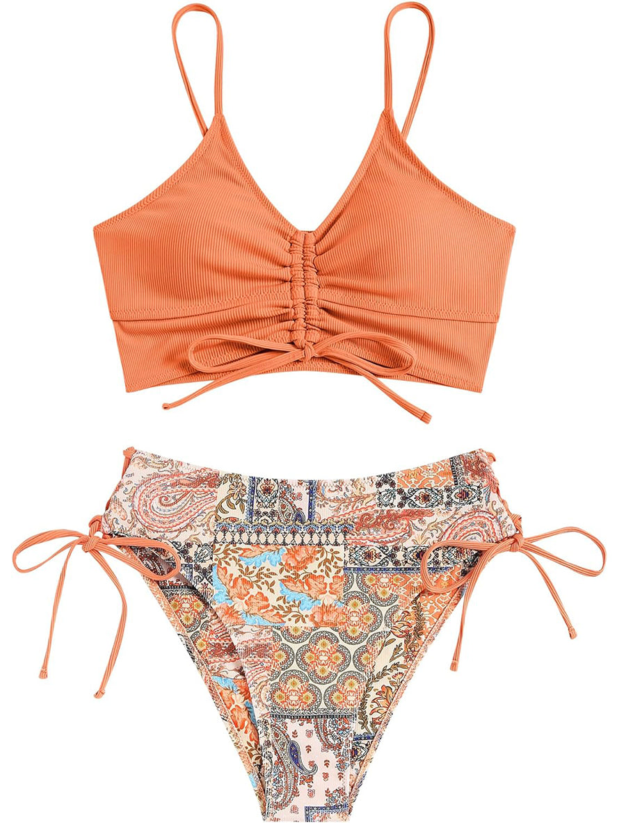 Ruffle-Tie-Bikini-Set-Orange