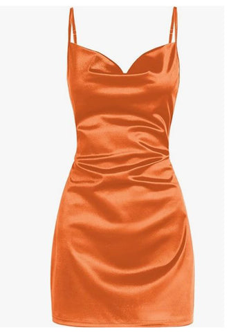Sleeveless-Spaghetti-Strap-Mini-Dress-Orange