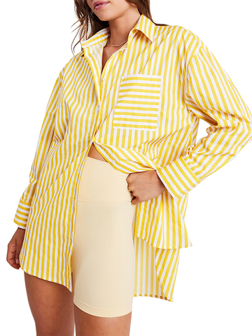 Striped-Button-Down-Shirt-Yellow-1