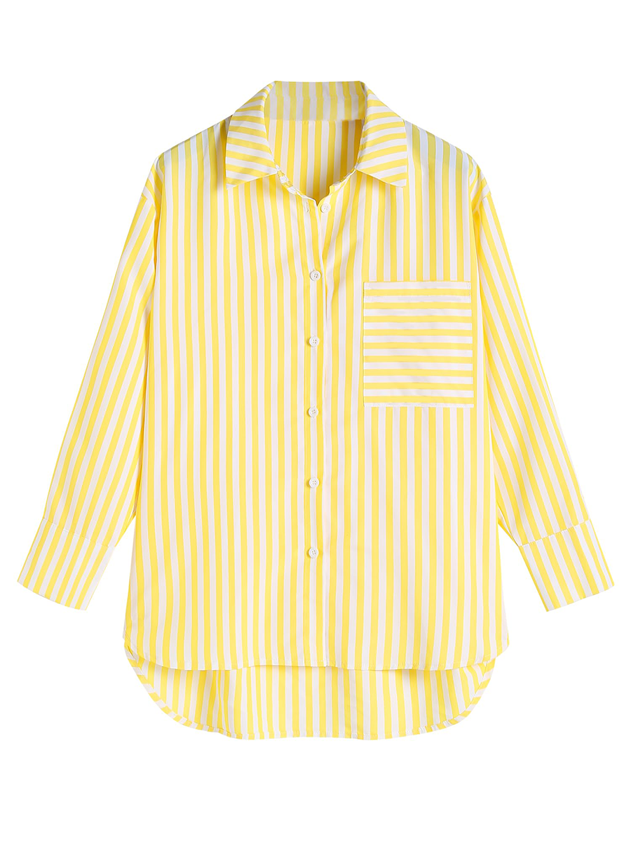 Striped-Button-Down-Shirt-Yellow-4