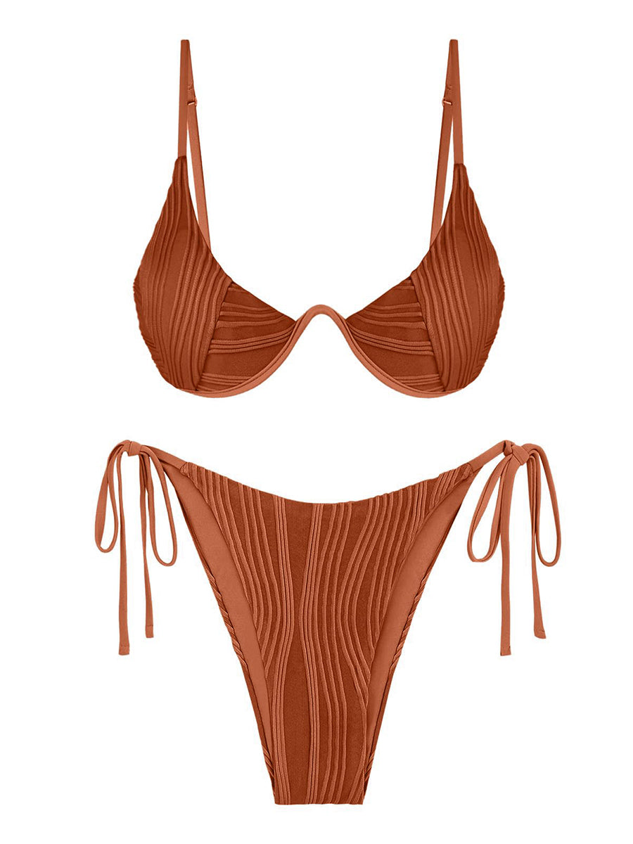 Textured-Underwire-Bikini-Set-Maple