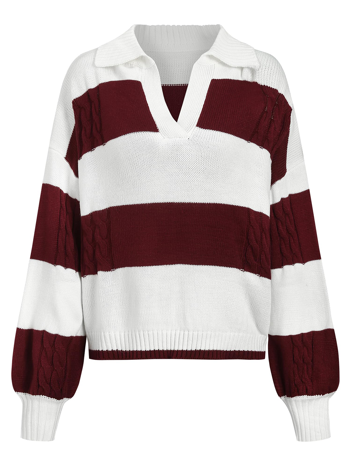 Striped-Long-Sleeve-Jumper-Red-3