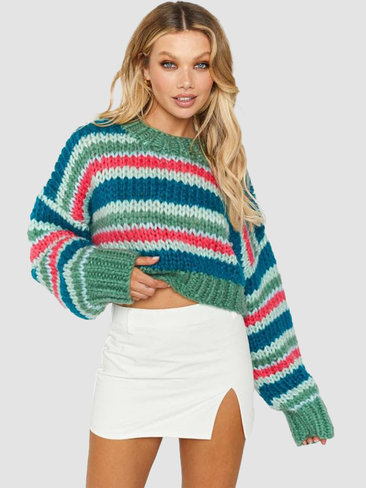 Colorblocked-Striped-Pullover-Green-4