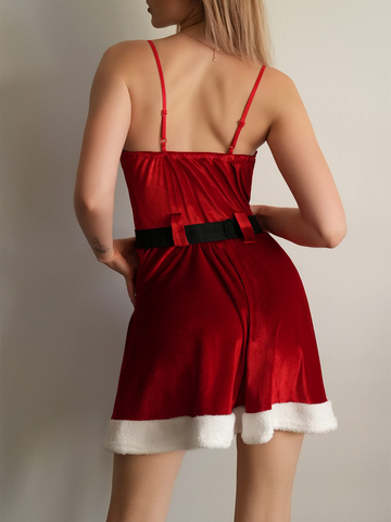 Faux-Fur-Strapless-Red-Santa-Dress-Red-2