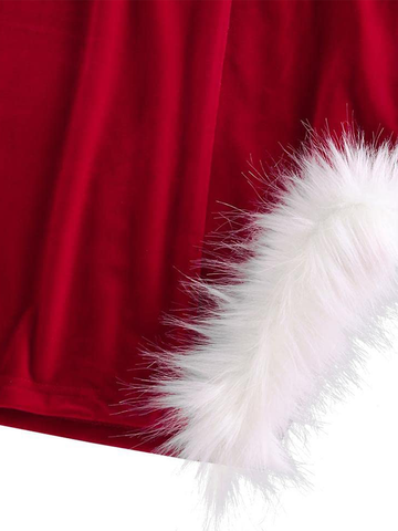Faux-Fur-Strapless-Red-Santa-Dress-Mauve-5