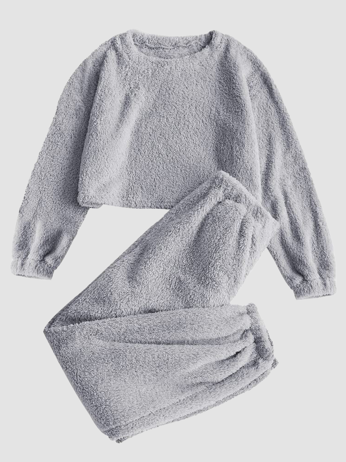  Fleece-Lounge-Pajama-Set-Bear-Grey-2