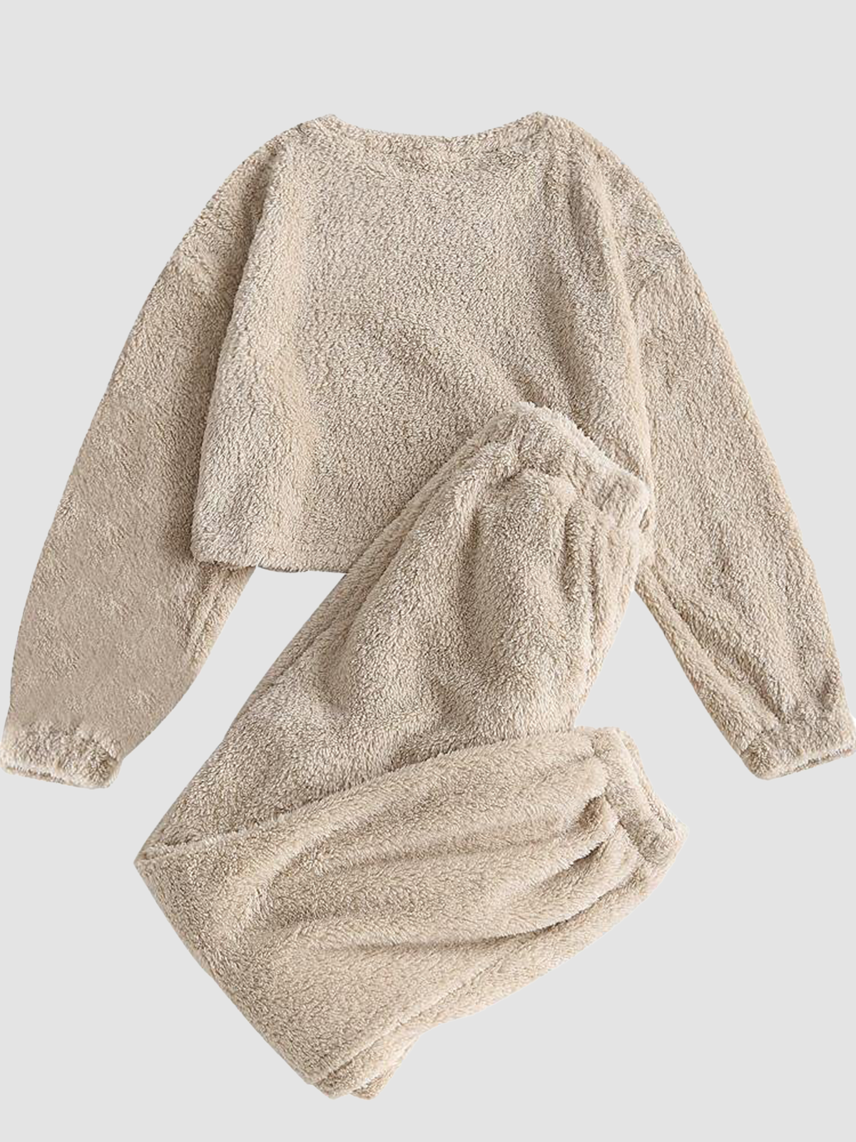  Fleece-Lounge-Pajama-Set-Bear-Khaki-2
