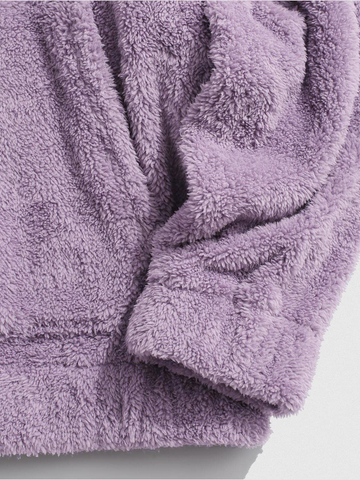 Fuzzy-Fleece-Pajamas-Sets-Purple-3