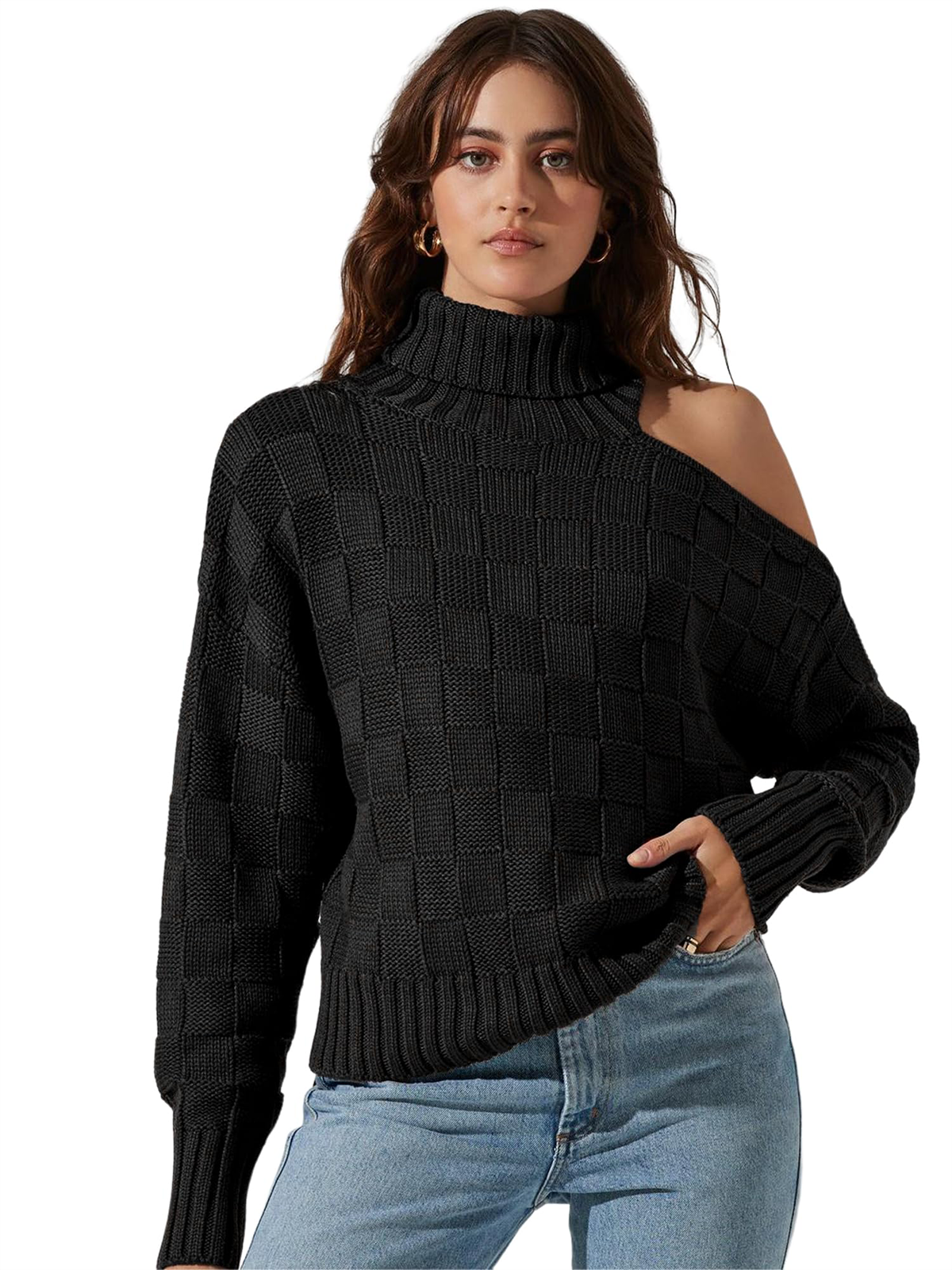 High-Neck-Knit-Pullover-Black-1