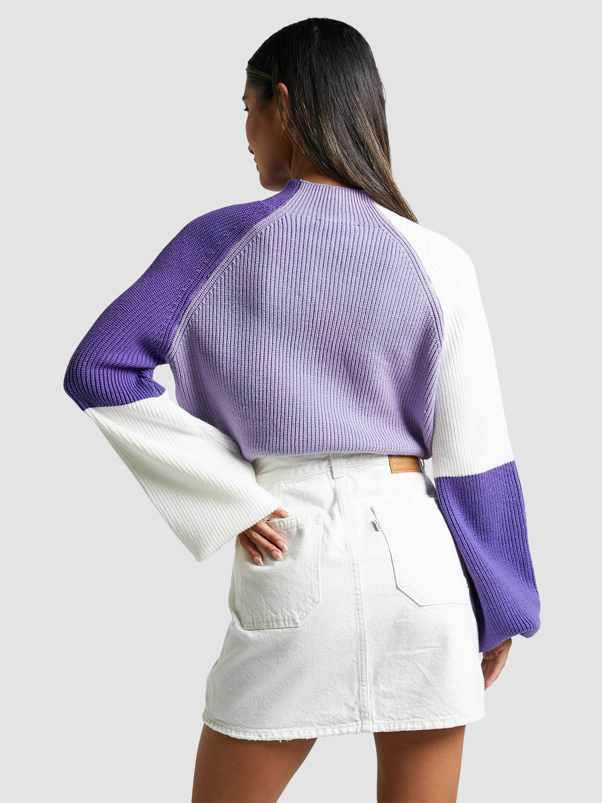 Color-blocked-knit-sweater-Purple-2