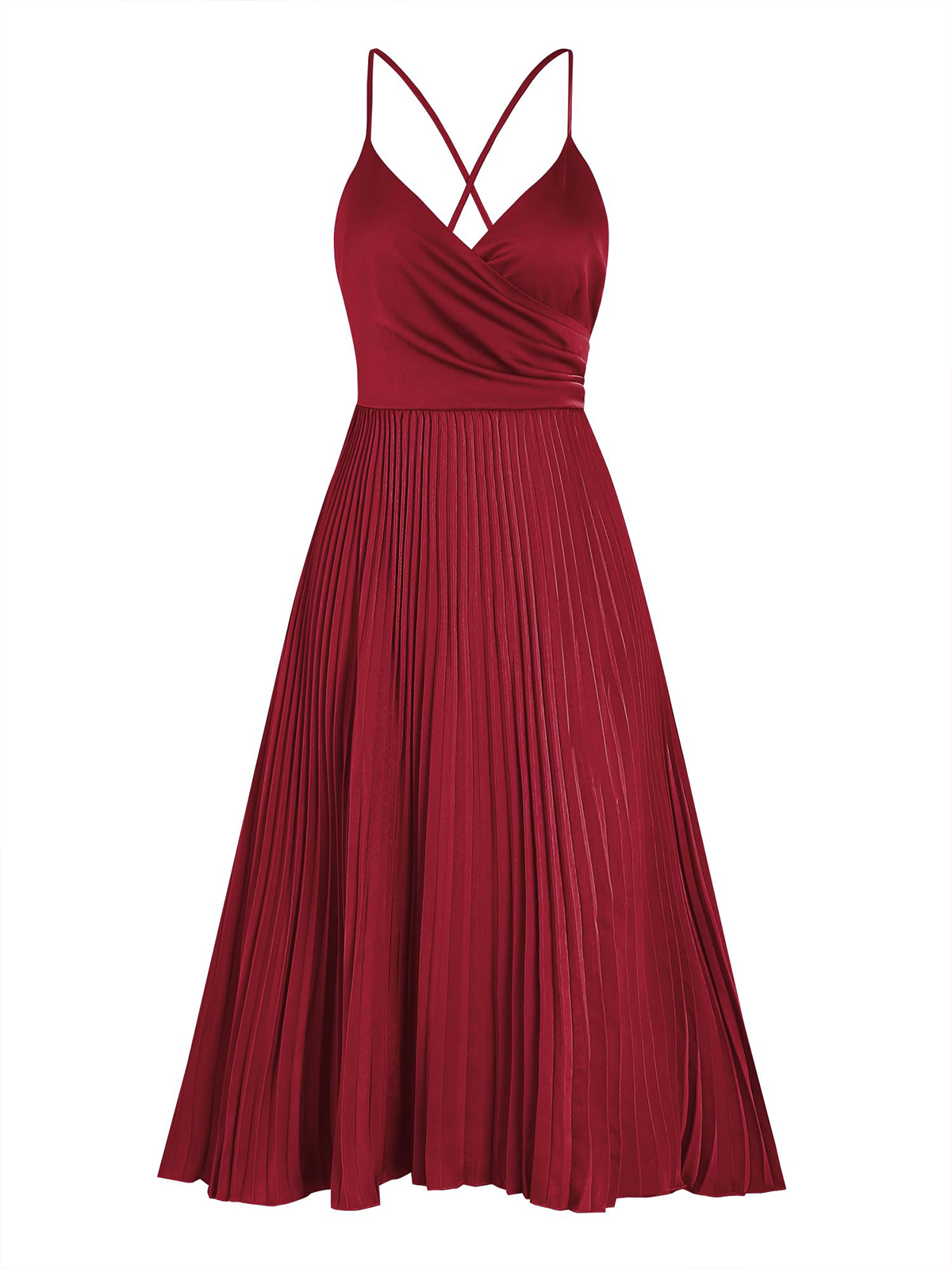Satin-Sexy-Gown-Dress-Red-2